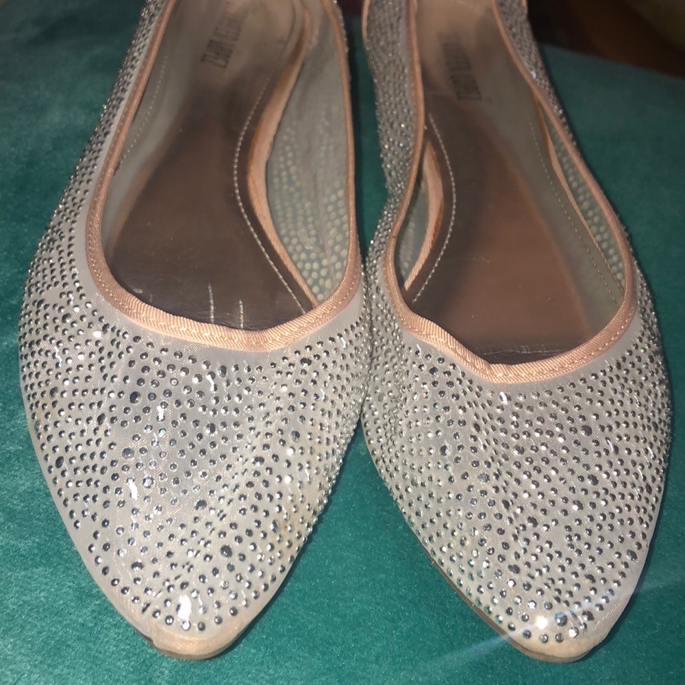 Elegant Rhinestone Embellished Flats